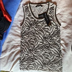 Animal print tank